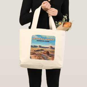 Petrified Forest National Park Arizona Desert  Large Tote Bag
