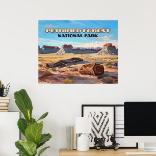 Petrified Forest National Park Arizona Desert  Poster