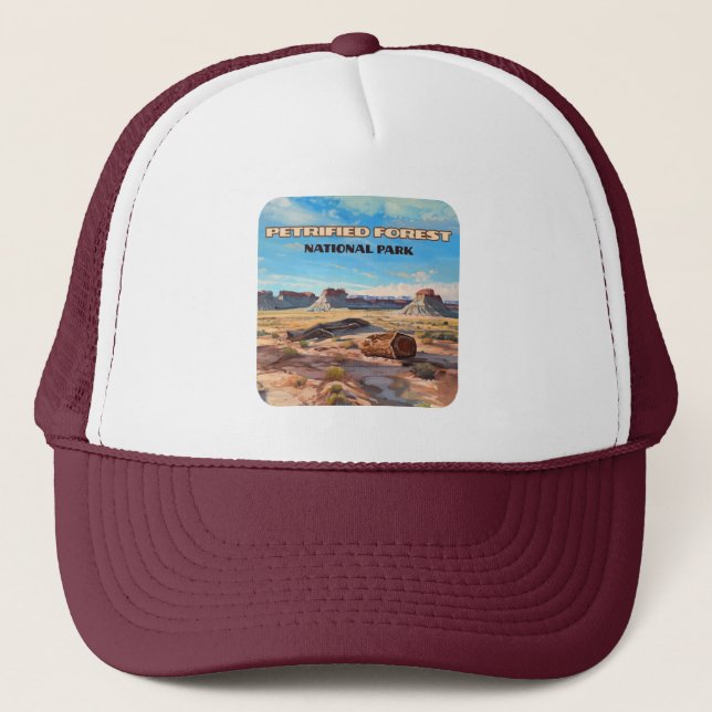 Petrified Forest National Park Arizona Desert  Trucker Hat (Front)