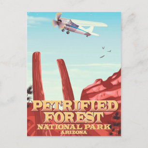 Petrified forest national park, Arizona. Postcard