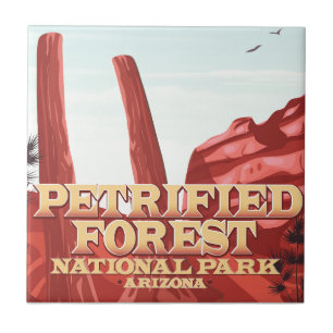Petrified forest national park, Arizona. Tile