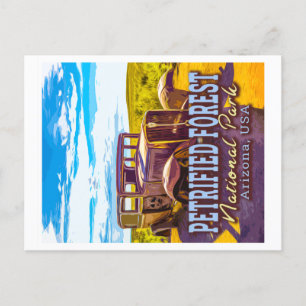 PETRIFIED FOREST NATIONAL PARK - ARIZONA USA POSTCARD