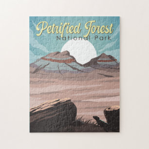 Petrified Forest National Park Illustration Travel Jigsaw Puzzle