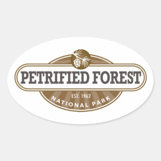 Petrified Forest National Park Oval Sticker