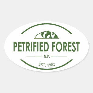 Petrified Forest National Park Oval Sticker