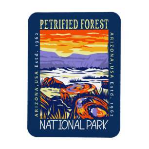 Petrified Forest National Park Vintage Distressed Magnet
