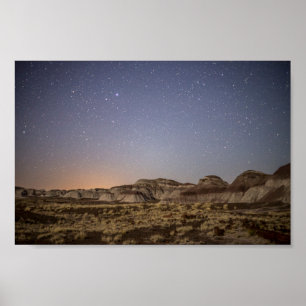 Petrified Forest Night Sky Poster