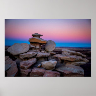 Petrified Forest Sunset Poster