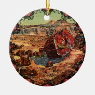Petrified Forest Vintage Arizona Ornament