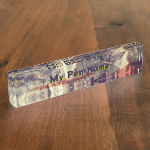 Petrified Log Name Plate
