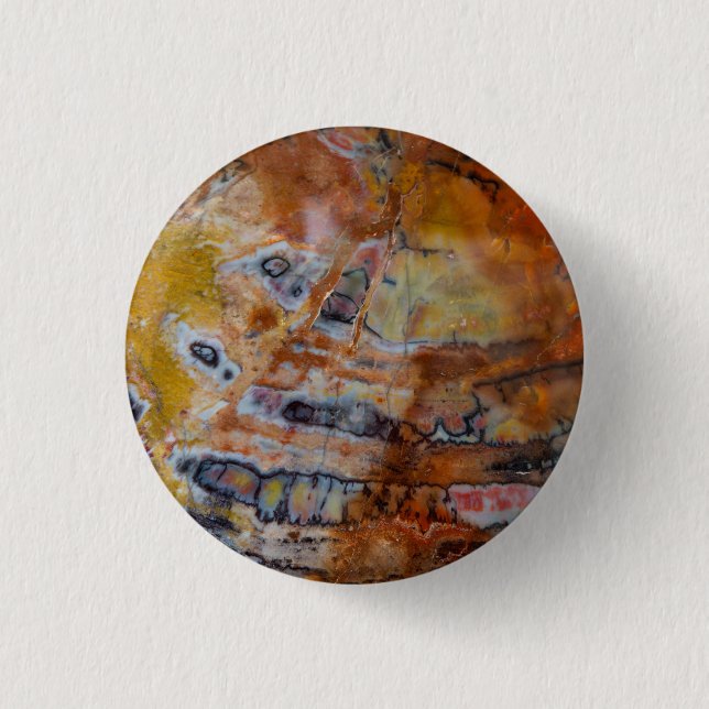 Petrified Wood Brown 3 Cm Round Badge (Front)