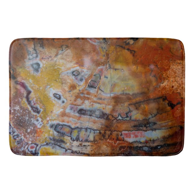 Petrified Wood Brown Bath Mat (Front)