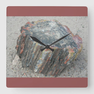 Petrified Wood Clock