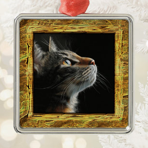 Petrified Wood Frame Ornament