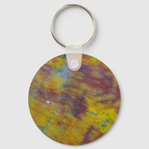 Petrified Wood Key Ring
