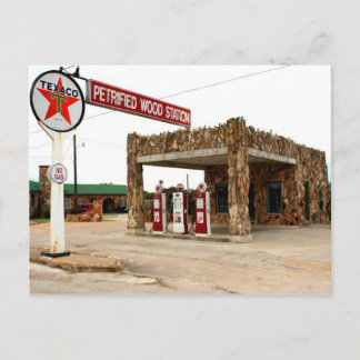 Petrified Wood Station, Decatur, Texas Post Card