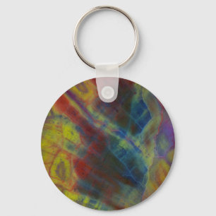 Petrified Wood Vertical Key Ring