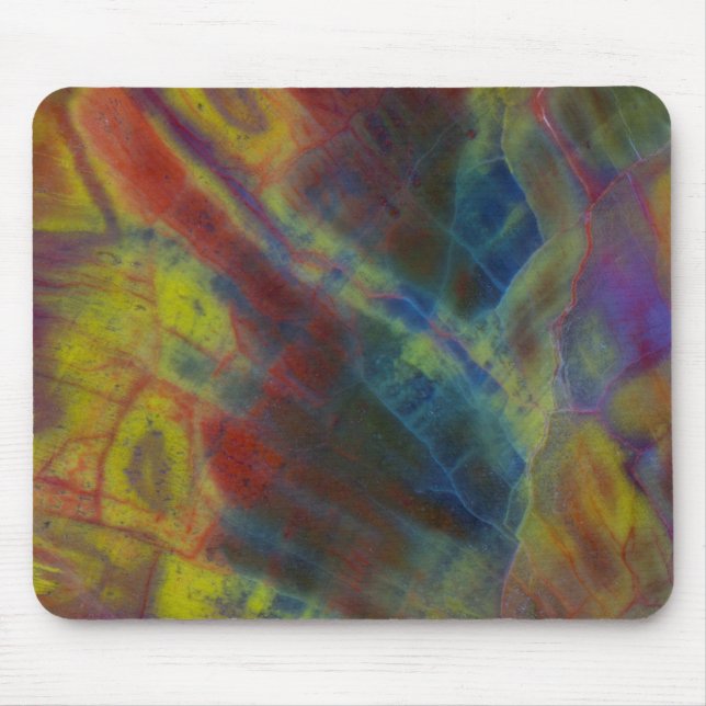 Petrified Wood Vertical Mouse Pad (Front)