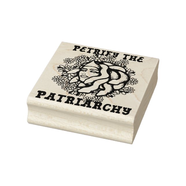 Petrify the Patriarchy Medusa Gorgon               Rubber Stamp (Stamp)