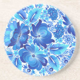 Petrikivka Ukrainian traditional folk art. Coaster
