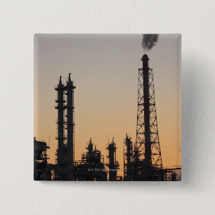 Petrochemical Plant 15 Cm Square Badge