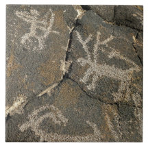 Petroglyph Ceramic Tile