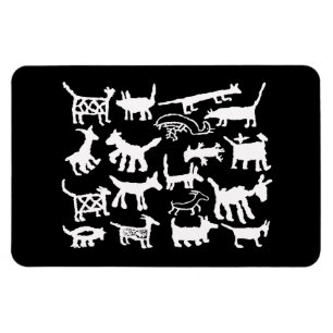 petroglyph collection Dogs and Coyotes Magnet