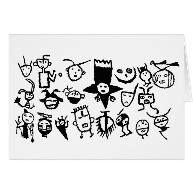 Petroglyph Collection, Masks and Heads (Front Horizontal)