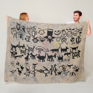 Petroglyph National Monument, Albuquerque, New Mex Fleece Blanket