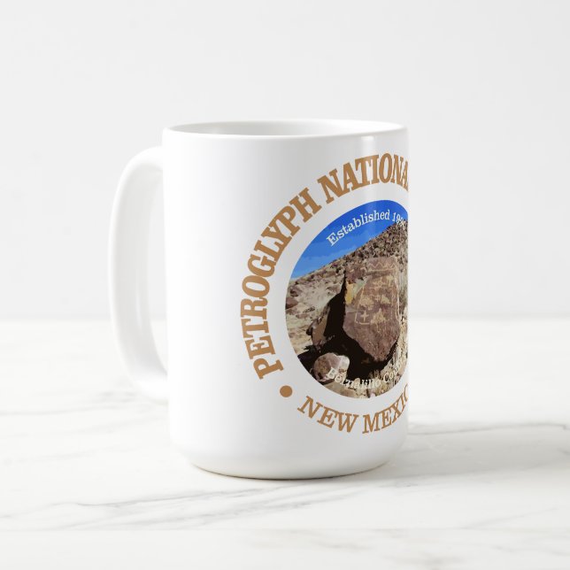 Petroglyph National Monument Coffee Mug (Front Left)