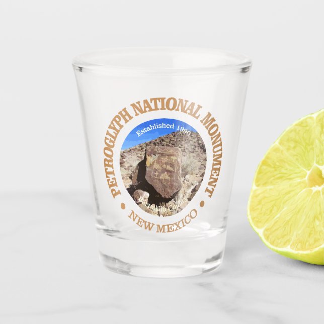 Petroglyph National Monument Shot Glass (Front)