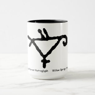 Petroglyph of a Stylized Parrot Mug