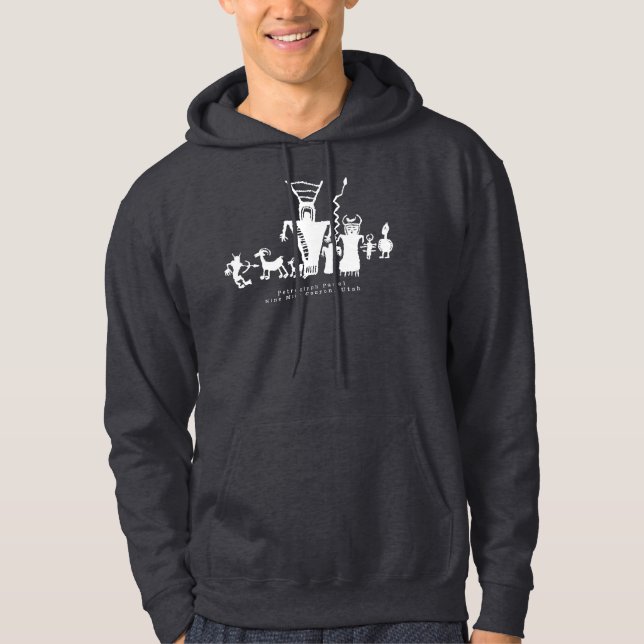 Petroglyph Panel Nine Mile Canyon, Utah T-Shirt Ho Hoodie (Front)