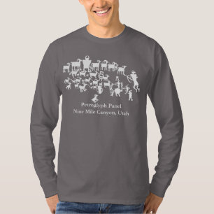 Petroglyph Panel The Great Hunt T-Shirt
