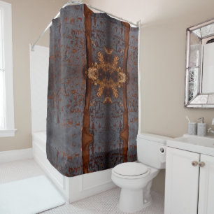 Petroglyph Southwest Native Tribal Pattern Shower Curtain