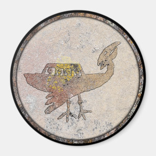 Petroglyph Unidentified Flying Object Talking Cany Magnet