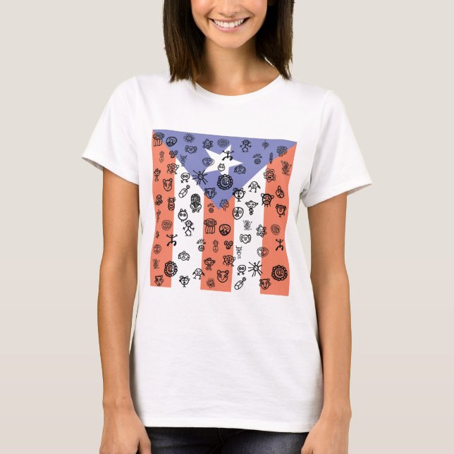 Petroglyphed Flag T-Shirt (Front)