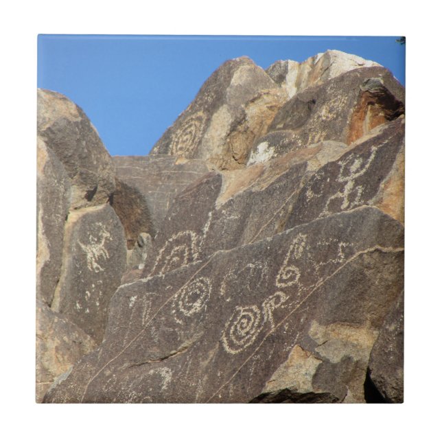 Petroglyphs Ceramic Tile (Front)
