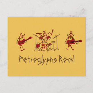 Petroglyphs Rock Band Post Card