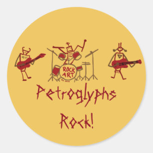 Petroglyphs Rock Band Stickers