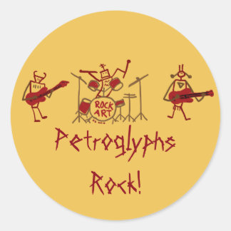 Petroglyphs Rock Band Stickers