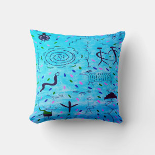 Petroglyphs Throw Pillow