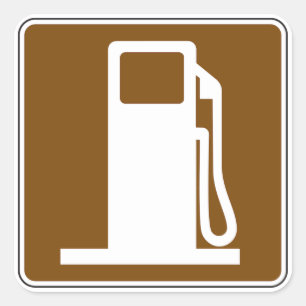 Petrol Road Sign Stickers