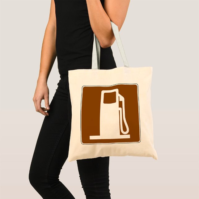 Petrol Road Sign Tote Bag (Creator Uploaded)