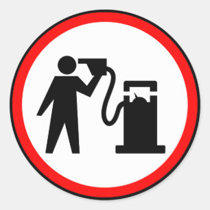 Petrol Suicide Classic Round Sticker