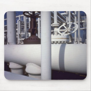 Petroleum refinery pipeline mouse pad