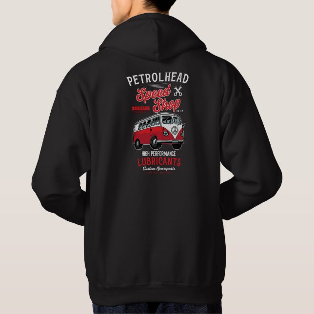 Petrolhead Speed Shop High Performance Lubricant Hoodie (Back)