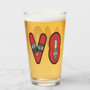 Petrolhead V8 Car Enthusiast Glass