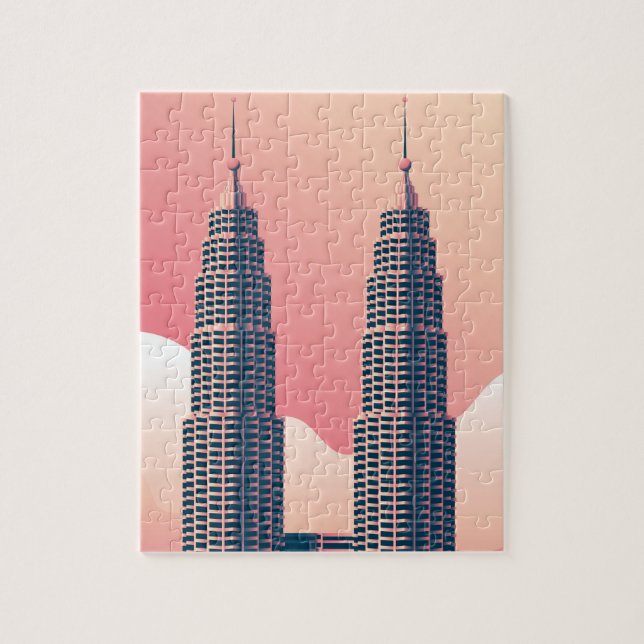 Petronas Tower Kuala Lumpur Jigsaw Puzzle (Vertical)