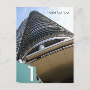 petronas tower one postcard